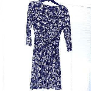 Black and brown floral dress by Connected size 10petite